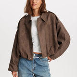 Chaqueta de ante