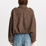 Chaqueta de ante